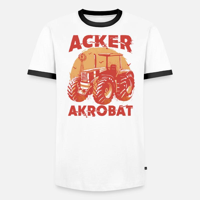 Acker Akrobat Männer Kontrast-T-Shirt