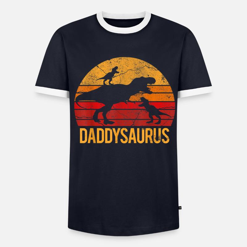 Daddysaurus T-shirt contrasté Homme