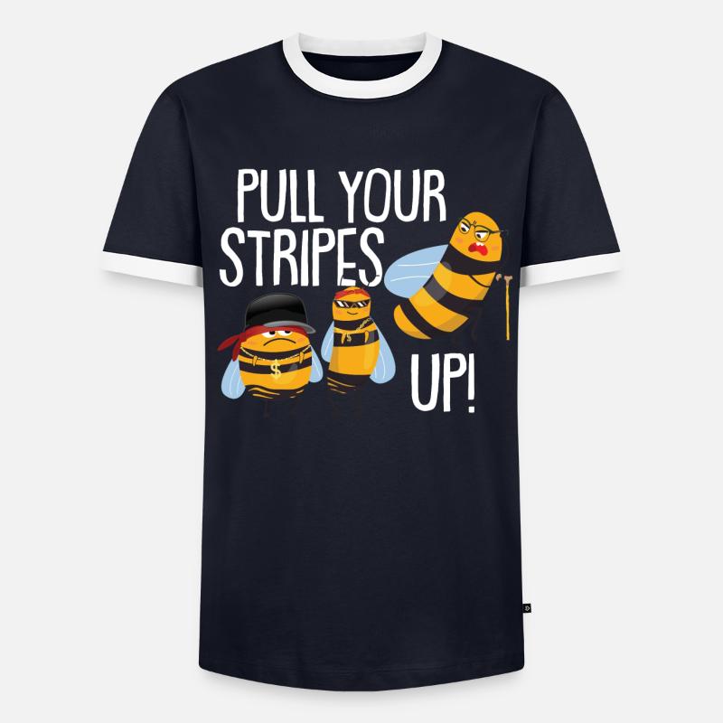 Pull Your Stripes Up! - Men's Ringer Shirt - undefined