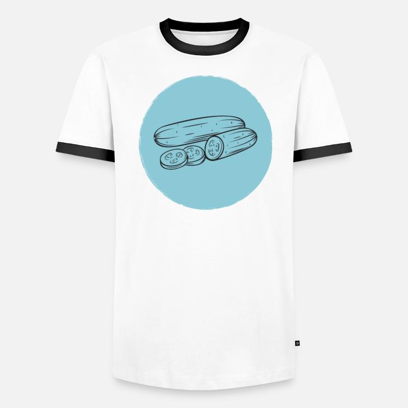Concombre T-shirt contrasté Homme