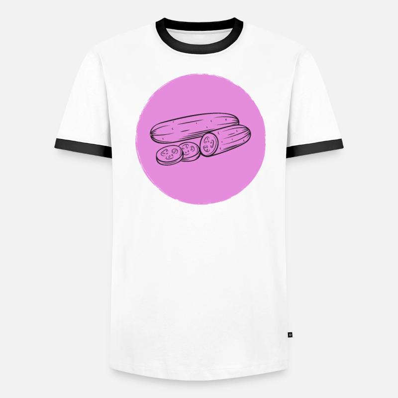 Concombre T-shirt contrasté Homme