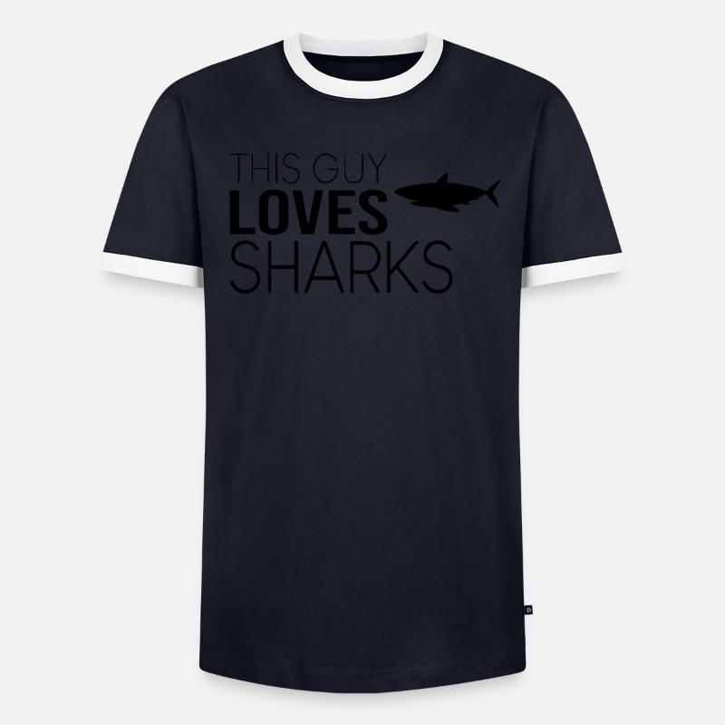 Type Requin Dicton T-shirt contrasté Homme
