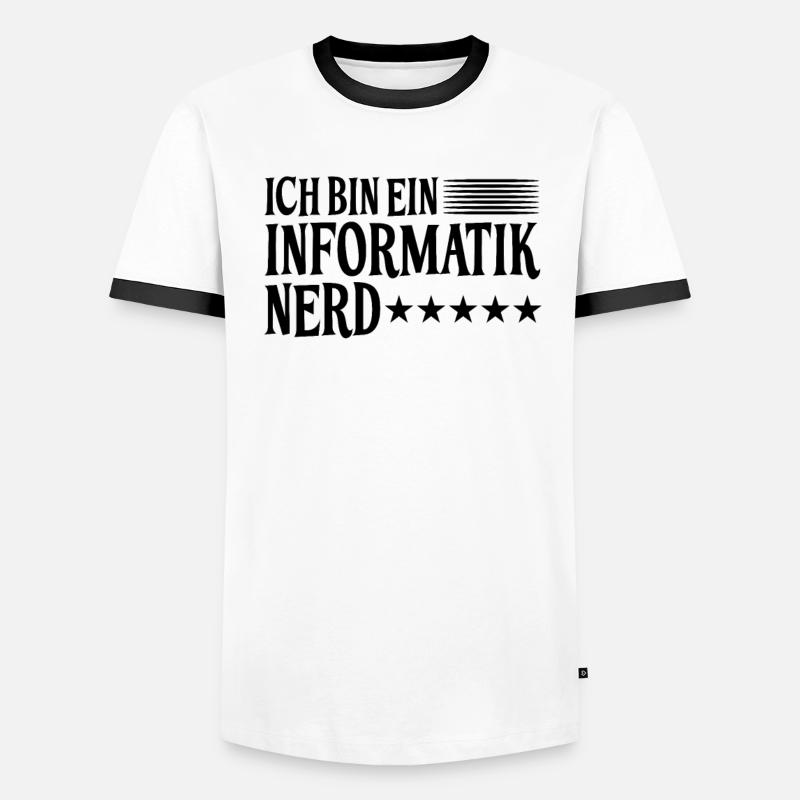 Informatik Nerd Spruch Männer Kontrast-T-Shirt