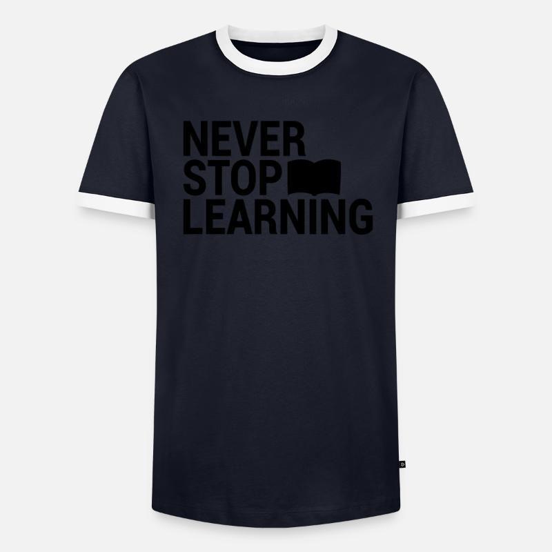 Apprendre à dicter T-shirt contrasté Homme