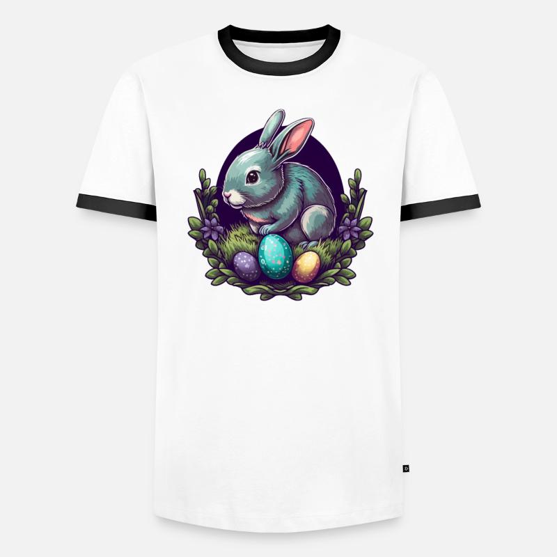 Rabbit Easter Bunny Men's Ringer Shirt