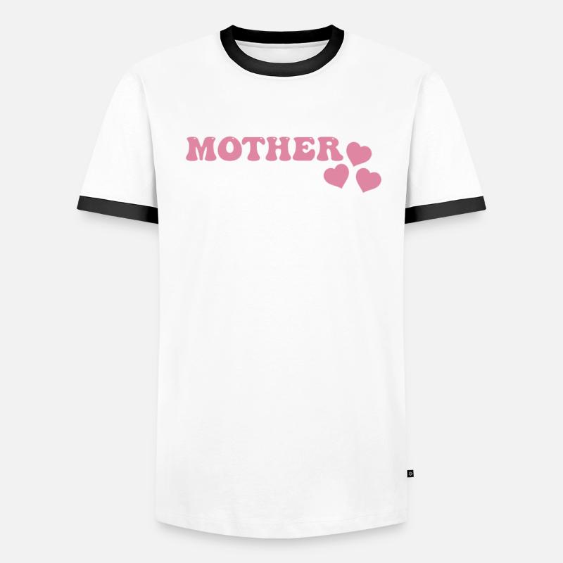 Mutter Männer Kontrast-T-Shirt