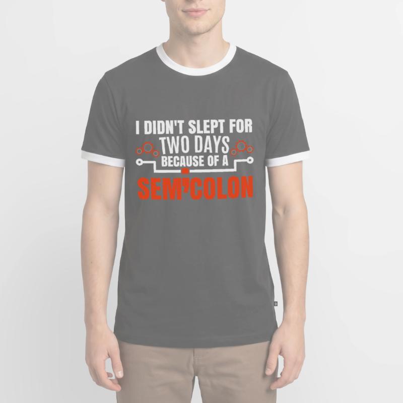 Coding Funny Coder Joke Men's Ringer Shirt
