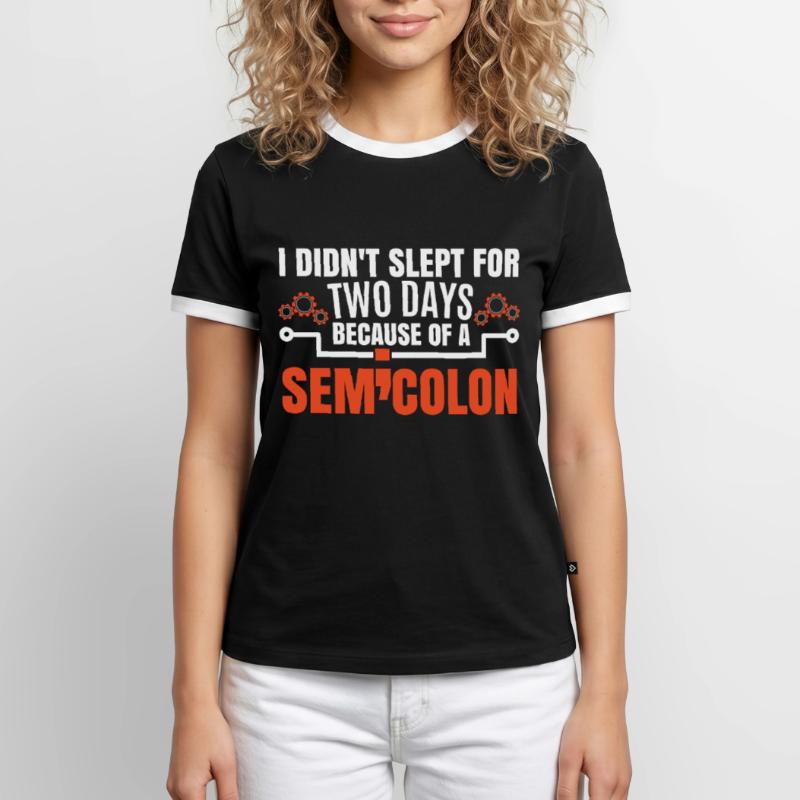 Coding Funny Coder Joke Men's Ringer Shirt