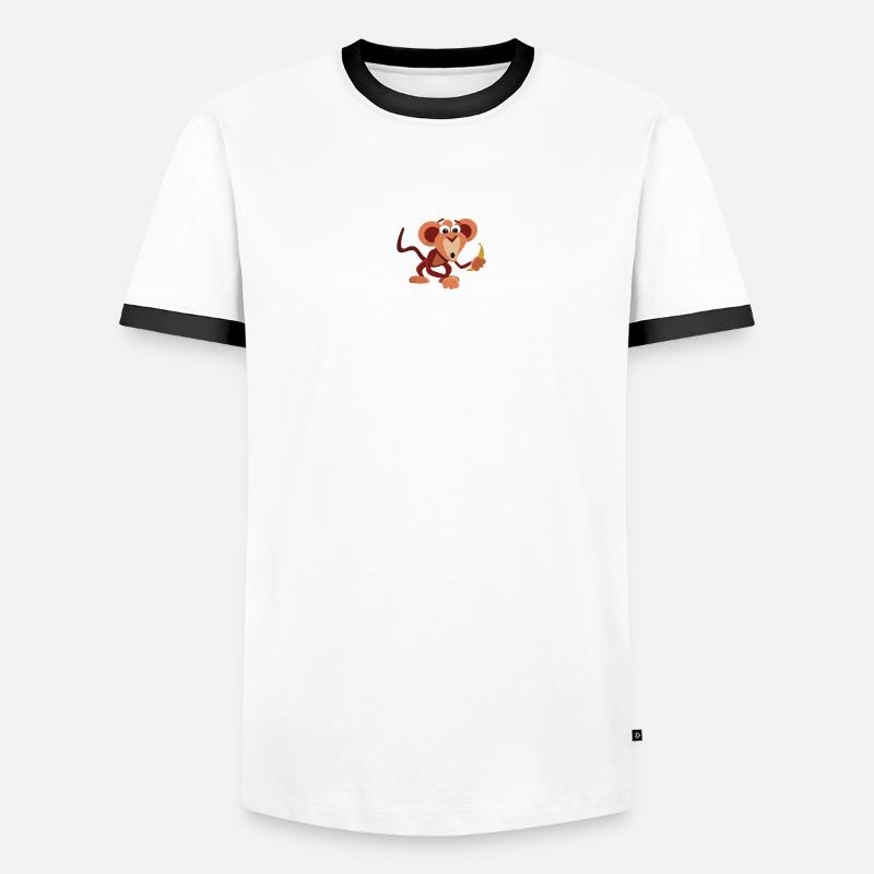 Monkey Männer Kontrast-T-Shirt