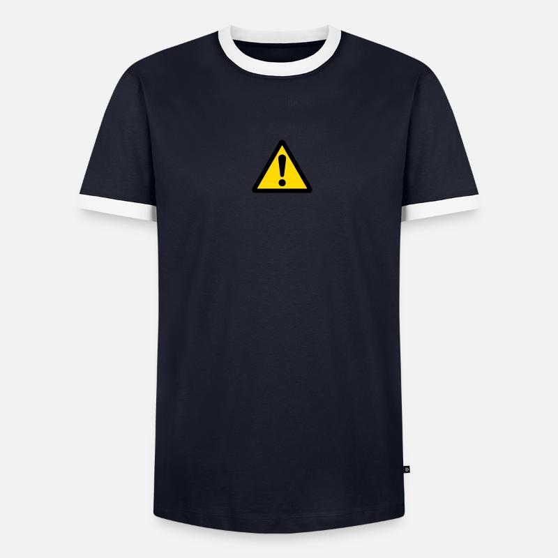 attention T-shirt contrasté Homme