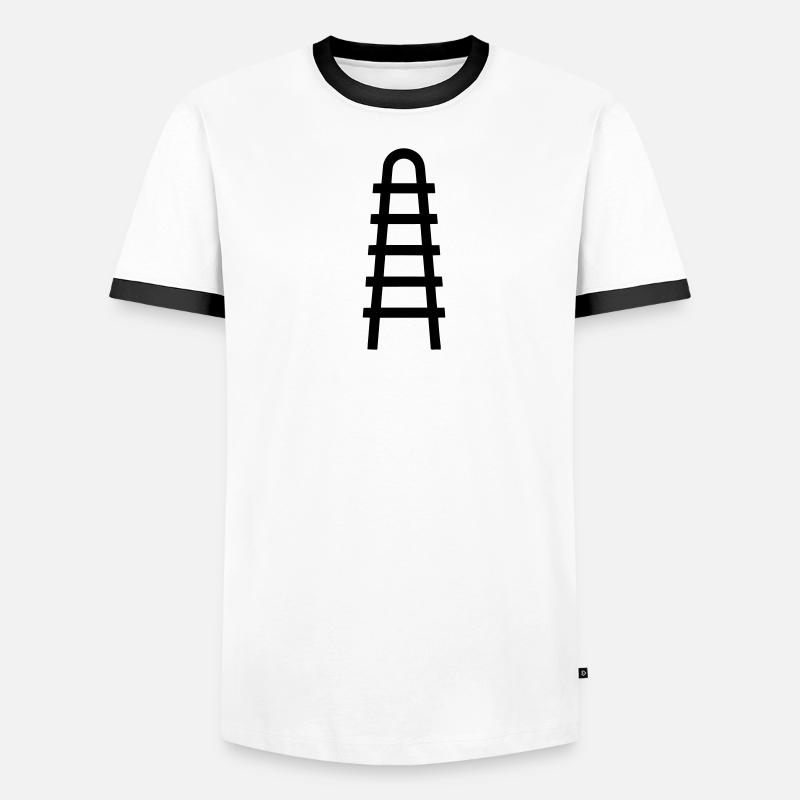 Leiter Männer Kontrast-T-Shirt