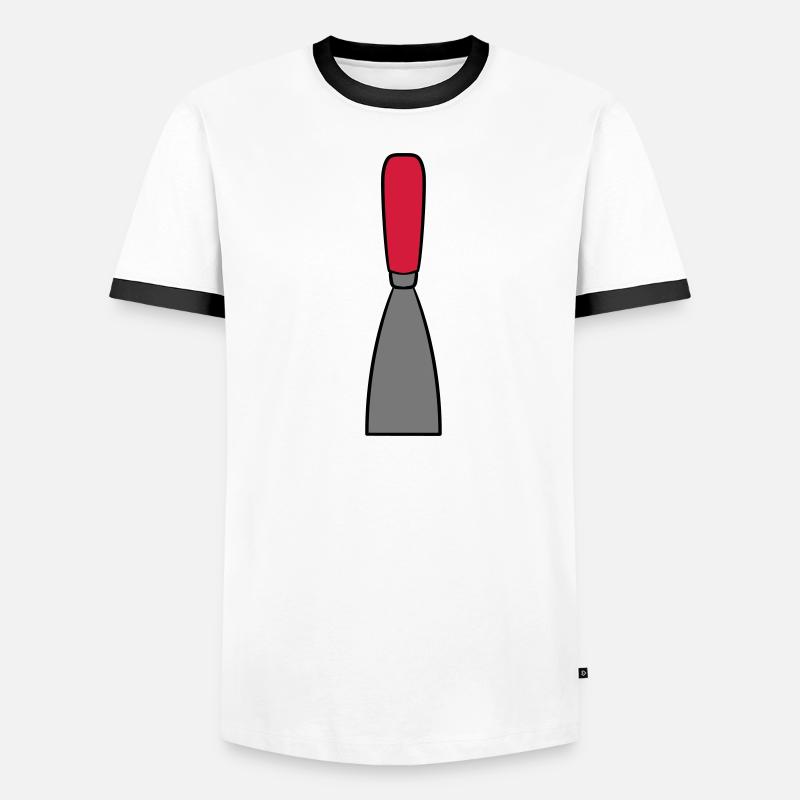 scraping spatula scrape cement clay work scraper s Men's Ringer Shirt