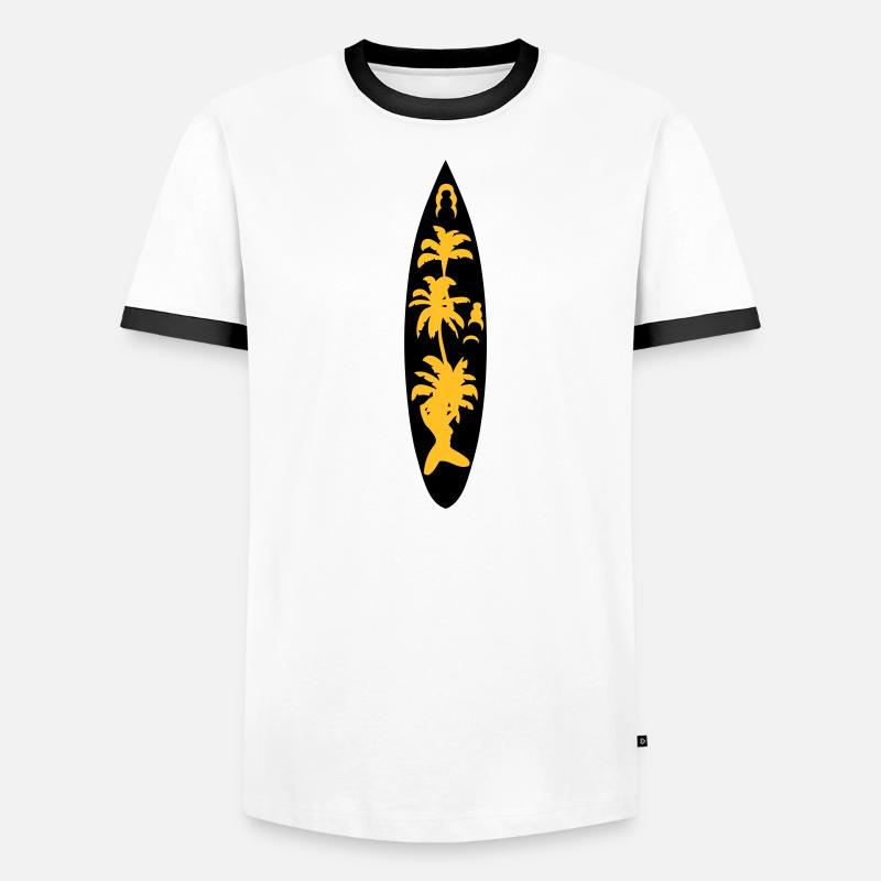 Surfbrett Surfbrett surfbrett2 Männer Kontrast-T-Shirt