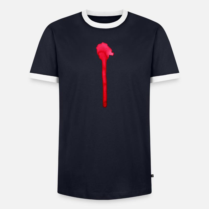 Une éclaboussure de couleur T-shirt contrasté Homme