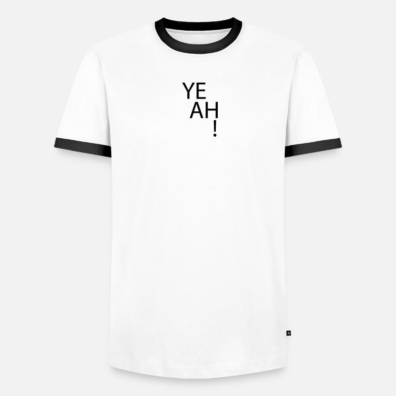 (yeah) Männer Kontrast-T-Shirt