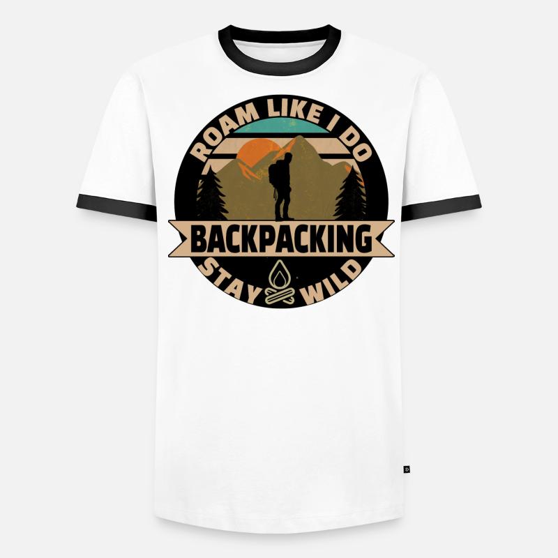 Backpacker entwerfen Backpacking Männer Kontrast-T-Shirt