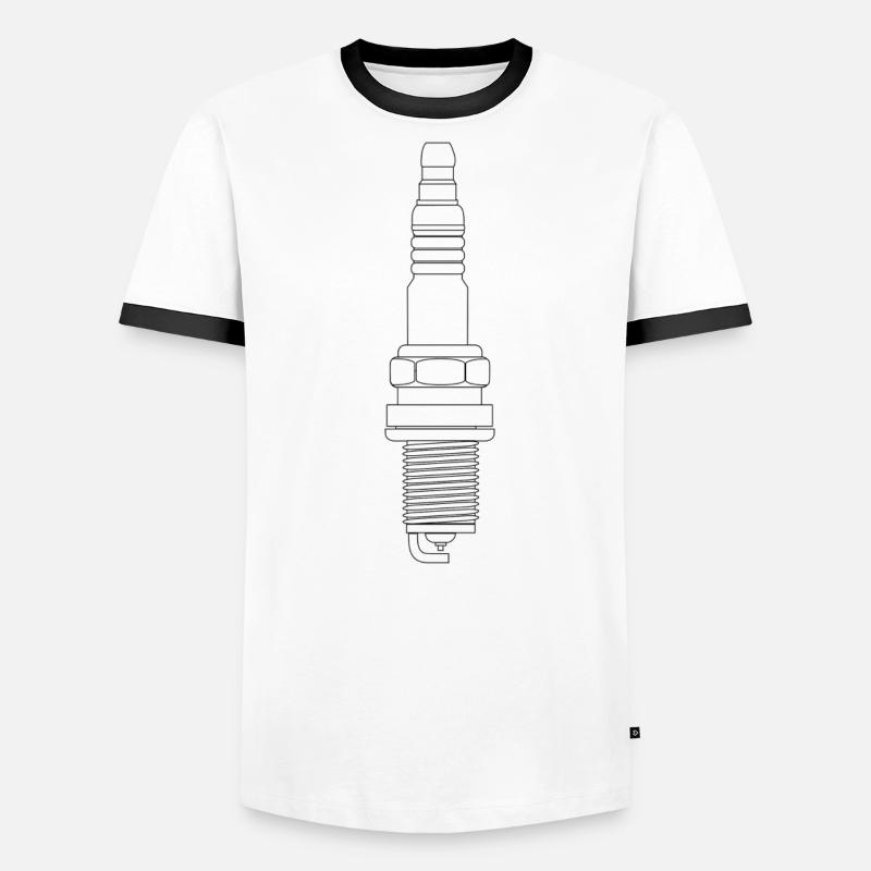 Spark plug auto freak tuning Men's Ringer Shirt