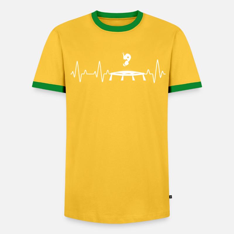 Trampolin Mädchen Springen - Männer Kontrast-T-Shirt - undefined