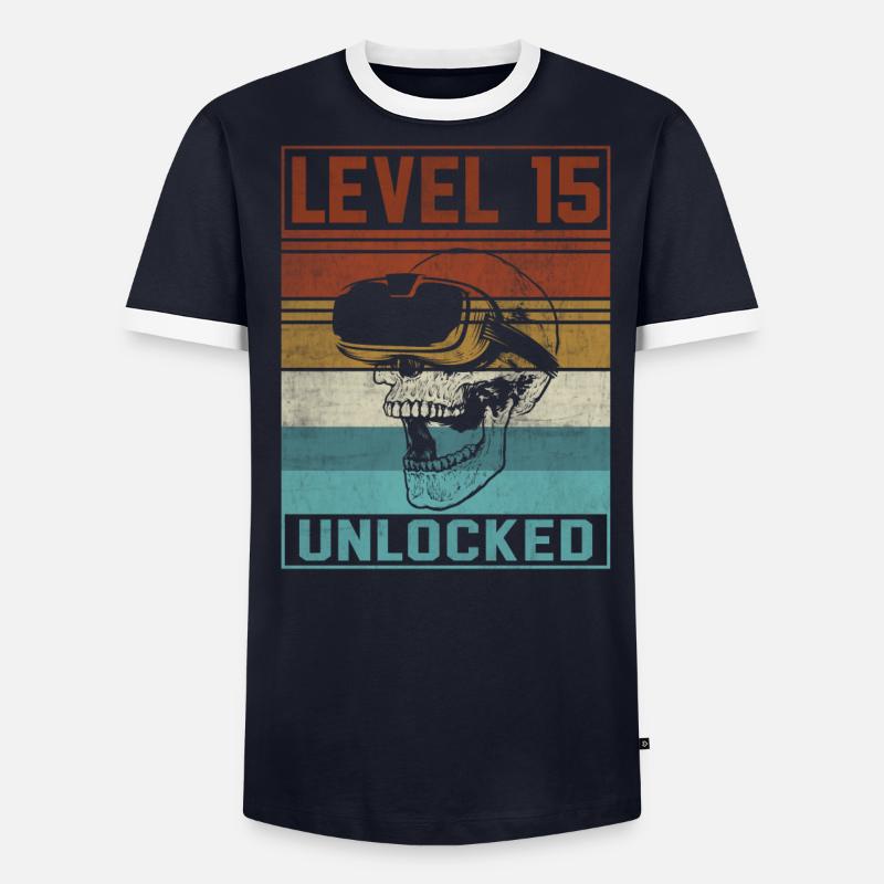 Garçon 15e anniversaire Gamer T-shirt contrasté Homme