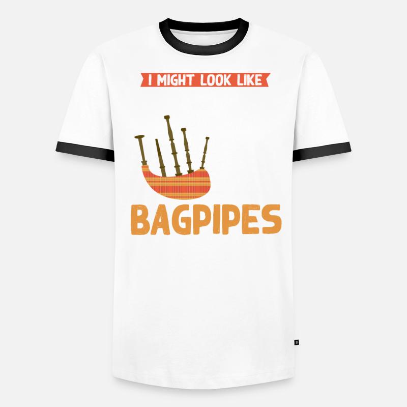 Cornemuse Musique Addictive Cornemuse T-shirt contrasté Homme