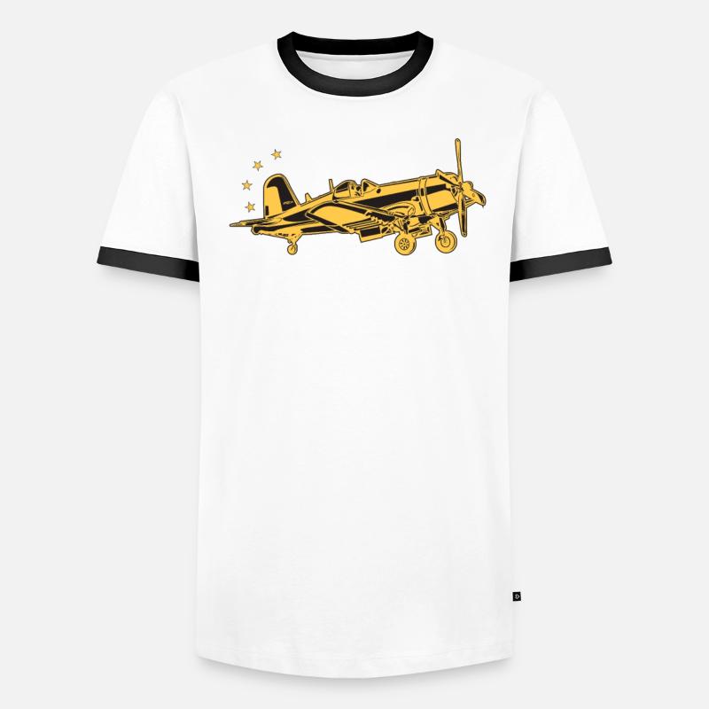 Ich Würde Eher Pilotflugzeug-liebhaber-luftfahrt Männer Kontrast-T-Shirt