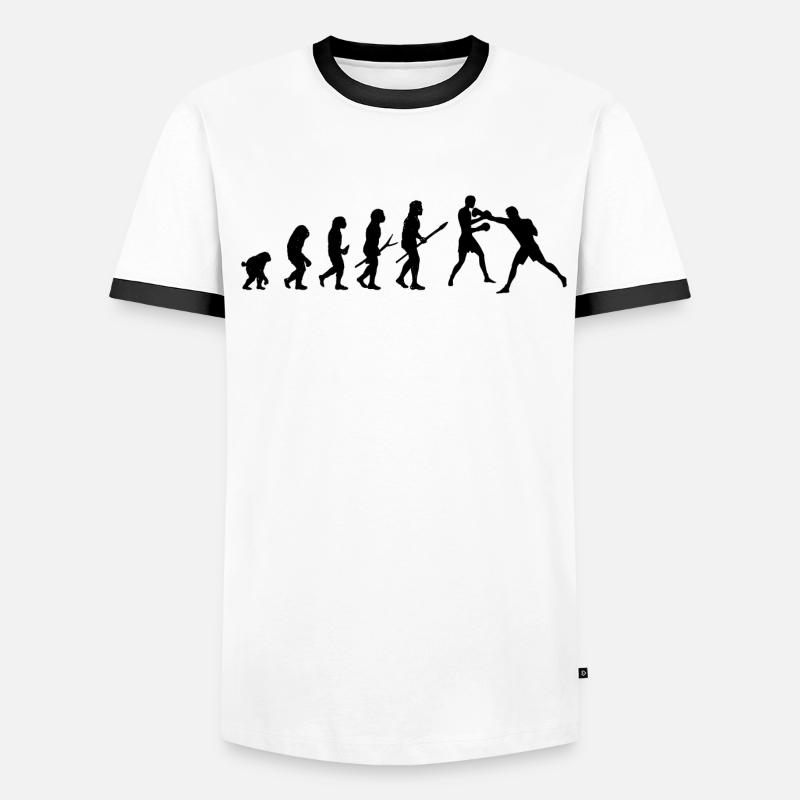 Sport Boxing Evolution Prehistory Men's Ringer Shirt