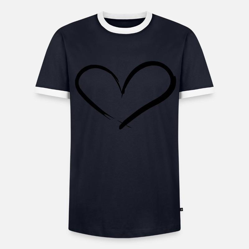 Herz Junggesellenabschied Party Männer Kontrast-T-Shirt