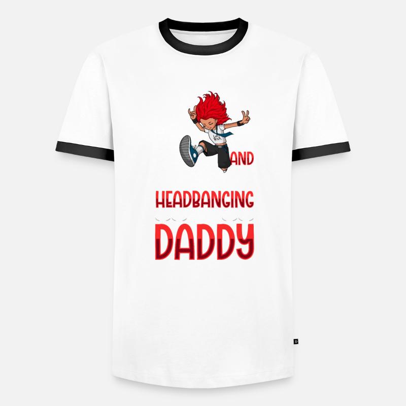 Ich bin 4 - Mädchen Rocker Männer Kontrast-T-Shirt