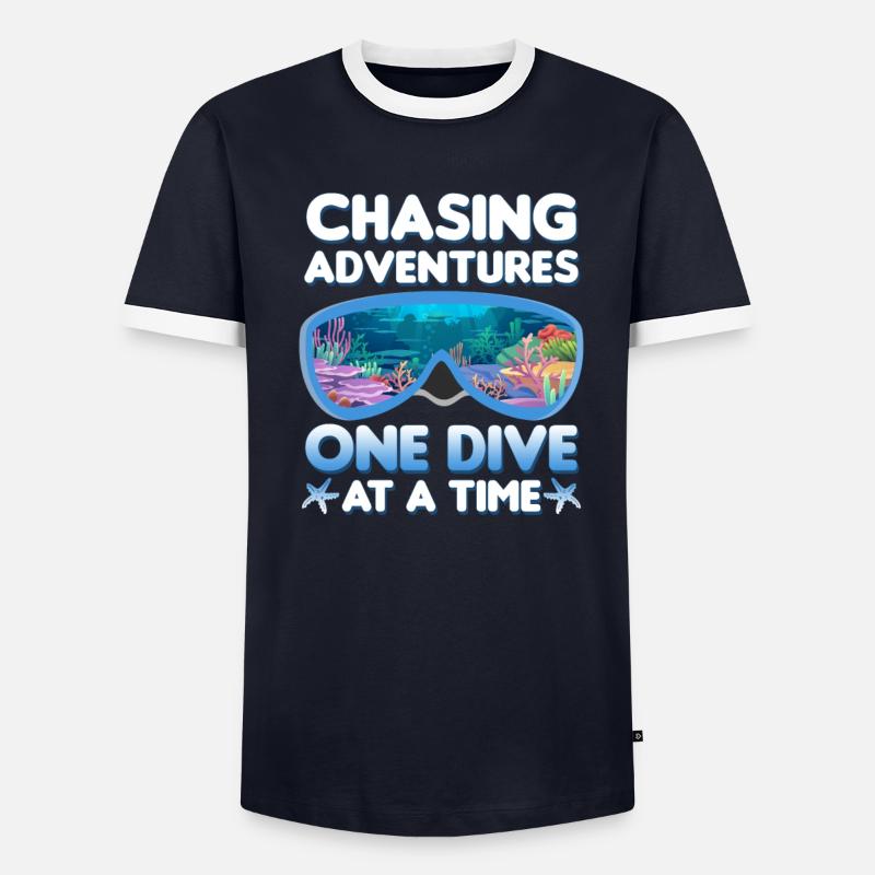 Plongée en mer | Idée cadeau Instructor Diver T-shirt contrasté Homme
