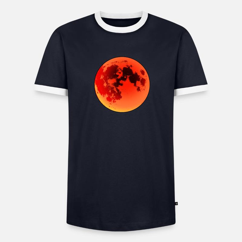Éclipse lunaire T-shirt contrasté Homme