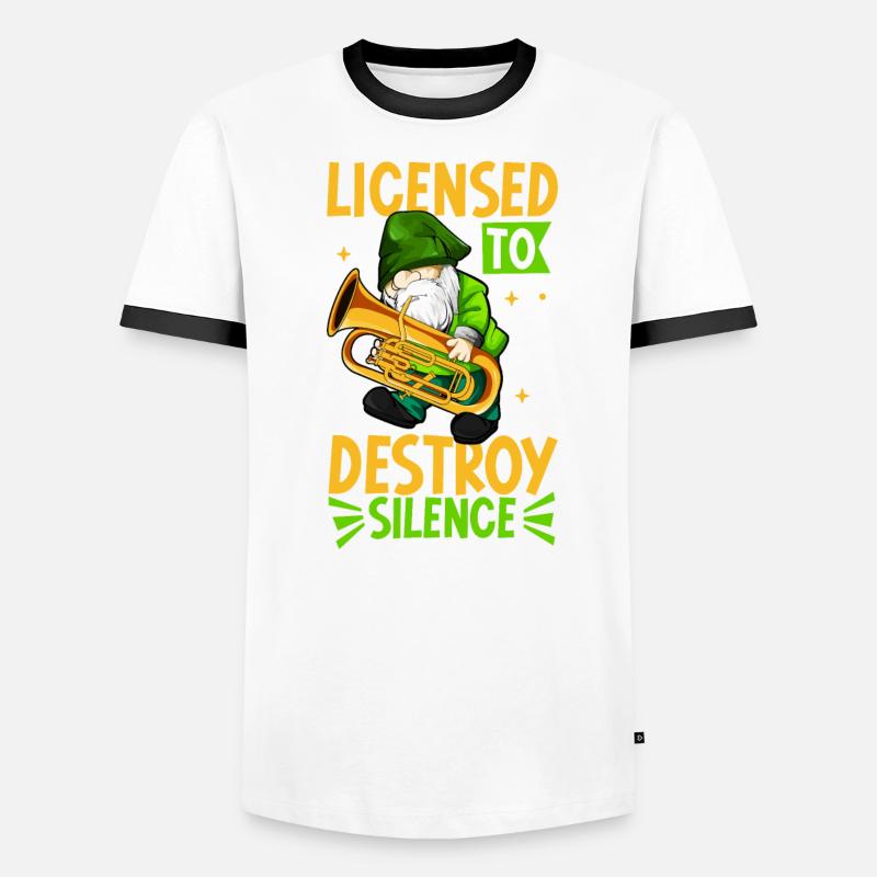 Lizenz zum Krach machen - Euphonium Männer Kontrast-T-Shirt