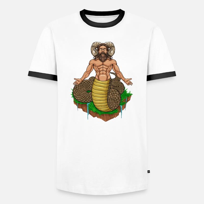 Dieu slave Veles T-shirt contrasté Homme