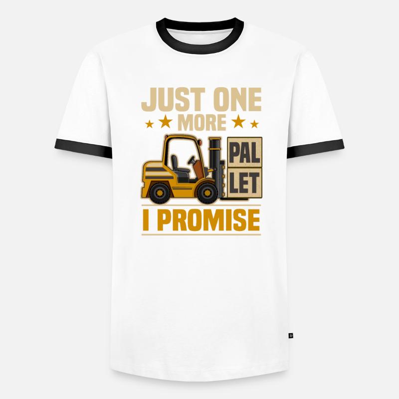 Gabelstabler Logistik | Gabelstaplerfahrer Männer Kontrast-T-Shirt