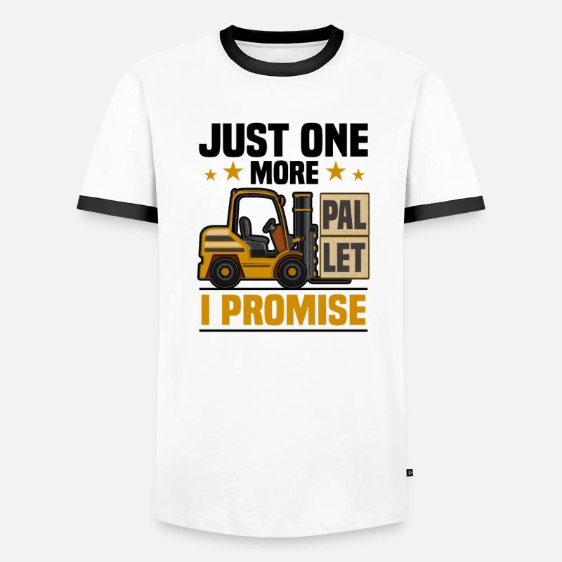 Gabelstabler Logistik | Gabelstaplerfahrer Männer Kontrast-T-Shirt