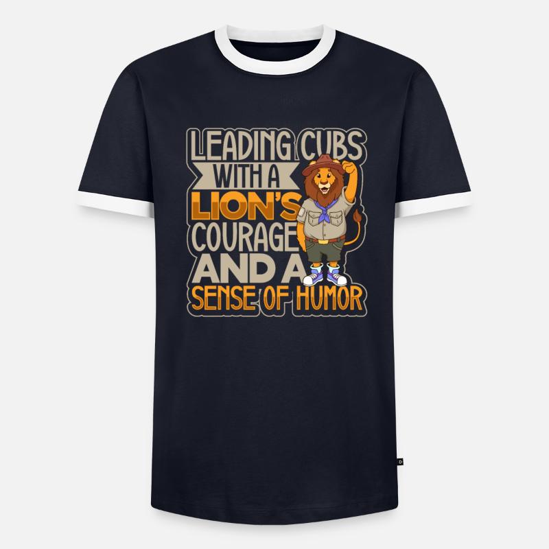 Lion - Instructeur scout T-shirt contrasté Homme