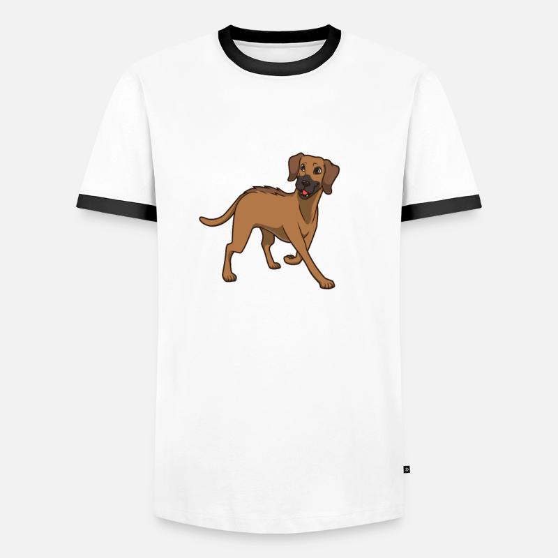 Rhodesian Ridgeback Mom - Rhodesian Ridgeback T-shirt contrasté Homme