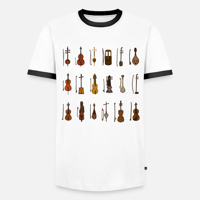 Various String Instruments Men's Ringer Shirt