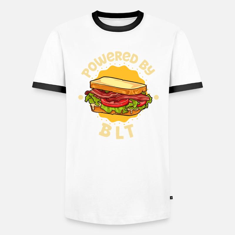 Powered by BLT Männer Kontrast-T-Shirt