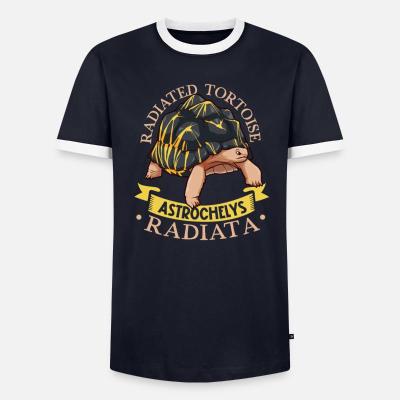 Tortue rayonnée T-shirt contrasté Homme