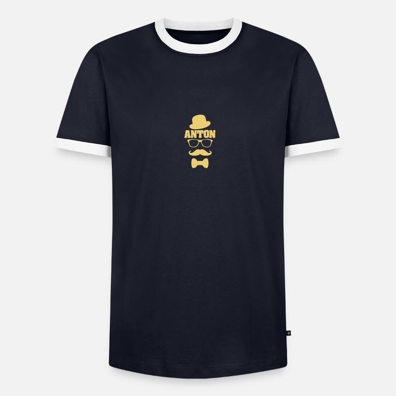 First name Anton Men's Ringer Shirt