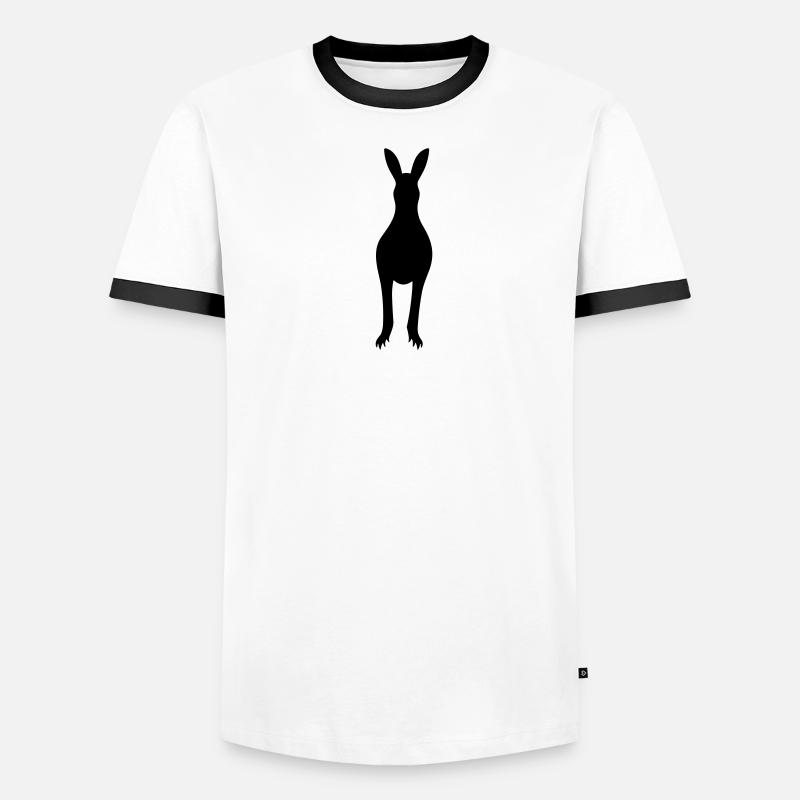 Känguru Männer Kontrast-T-Shirt