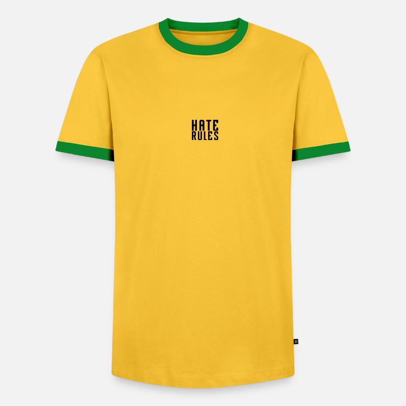 HATE RULES - SIMPLE - Männer Kontrast-T-Shirt - undefined