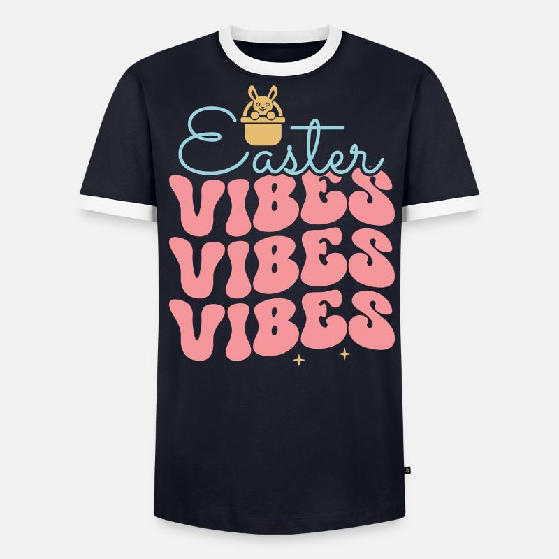 Ostern Männer Kontrast-T-Shirt