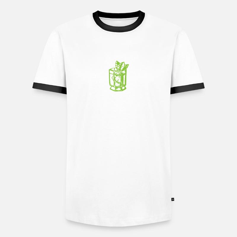 Buveur de gin, que le plaisir soit le gin T-shirt contrasté Homme
