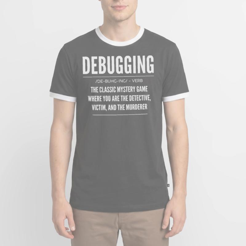 Debugging, Programmer, Encoder Men's Ringer Shirt