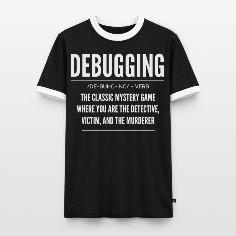 Debugging, Programmer, Encoder Men's Ringer Shirt