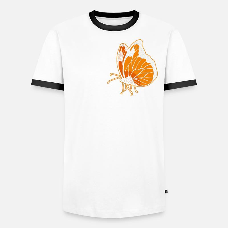Papillon monarque T-shirt contrasté Homme