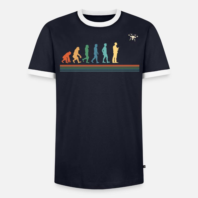 Développement de drones aéronautiques, drones T-shirt contrasté Homme