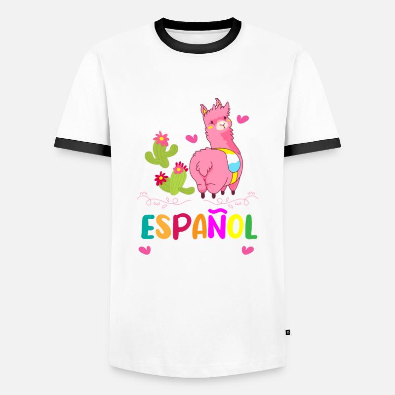 Spanischlehrer, Spanisch Unterrichten Männer Kontrast-T-Shirt