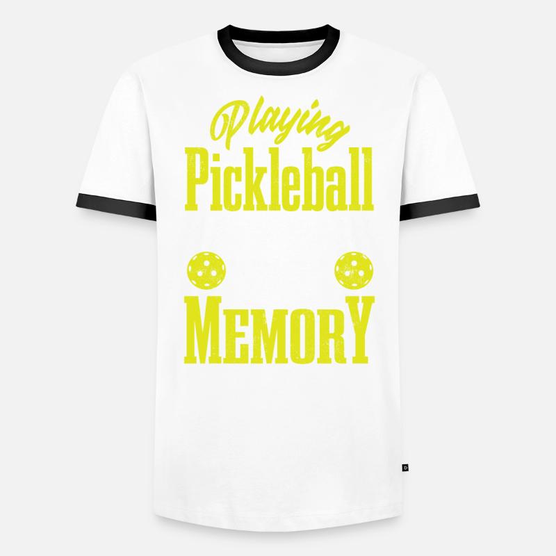 Playing Pickleball improves memory Men's Ringer Shirt